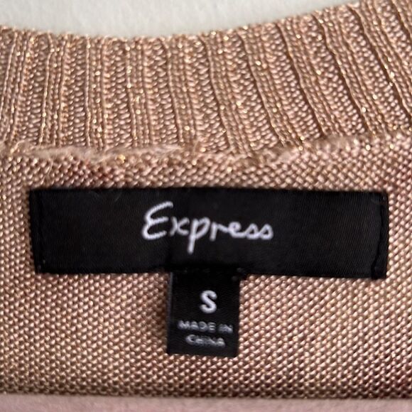 Express Y2K Sunset Sparkling Mixed Animal Print Sweater Dress Size Small - Picture 11 of 15